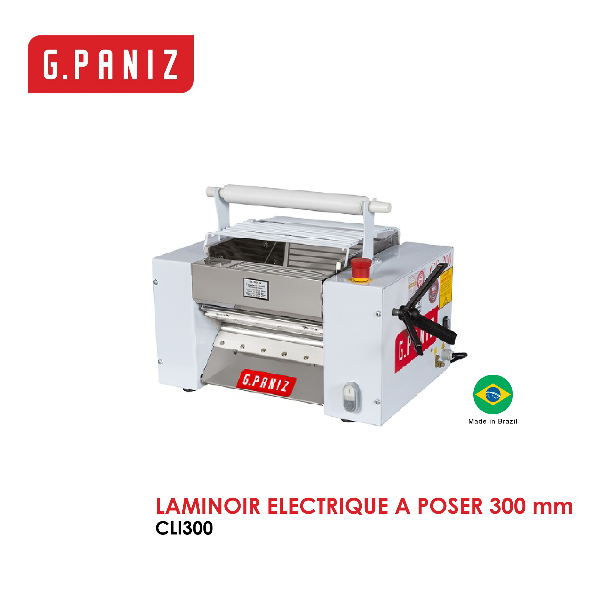 LAMINOIR ELECTRIQUE A POSER 300 mm CLI300 Maroc - Ustensiles