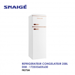 RÉFRIGÉRATEUR SNAIGE BANER 2 BLANC ET CUIVRE