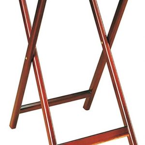Porte plateaux en bois pliant